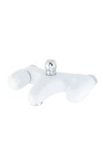 Chrome wall shower set with brass body