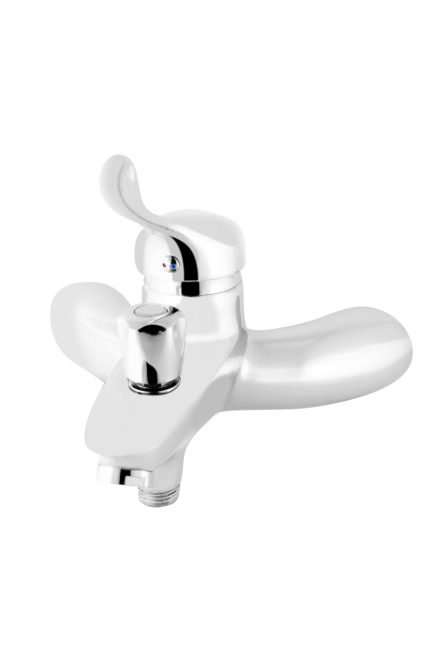 Imported bathroom chrome wall shower set brass