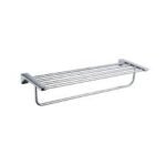 Towel rack for bathroom in chrome and colored finishes